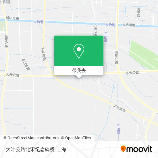 大叶公路北宋纪念碑桥地图