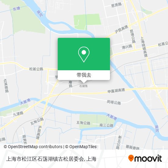 上海市松江区石荡湖镇古松居委会地图