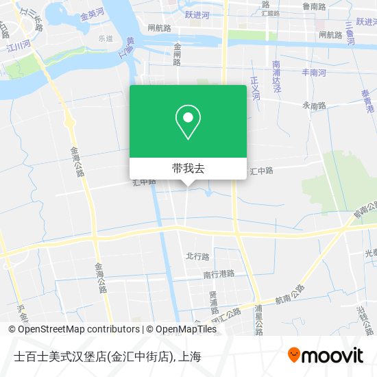 士百士美式汉堡店(金汇中街店)地图