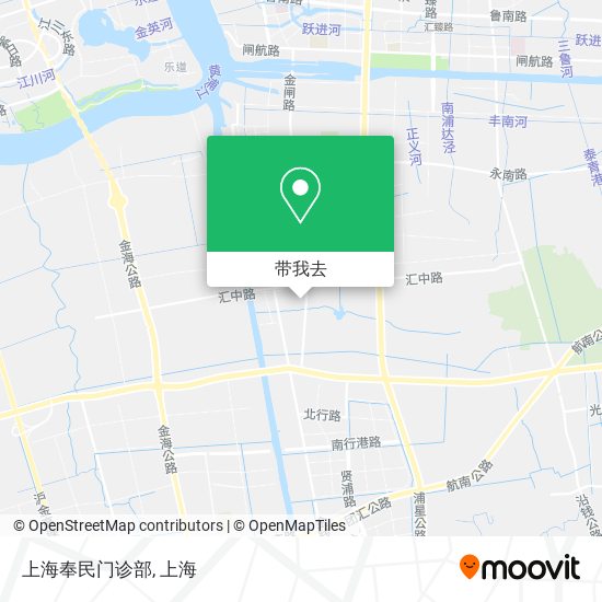 上海奉民门诊部地图