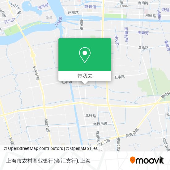 上海市农村商业银行(金汇支行)地图