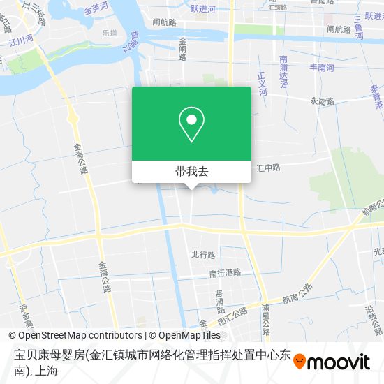 宝贝康母婴房(金汇镇城市网络化管理指挥处置中心东南)地图