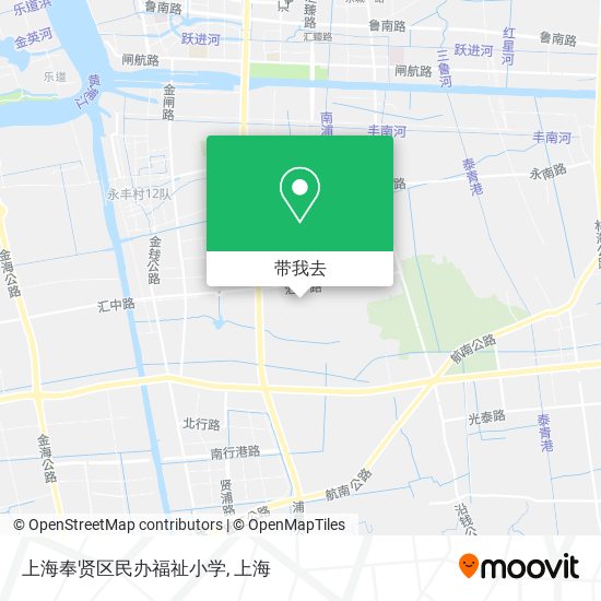 上海奉贤区民办福祉小学地图