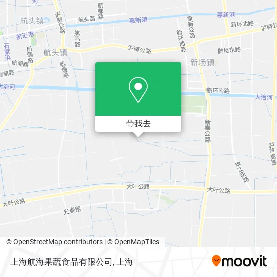 上海航海果蔬食品有限公司地图