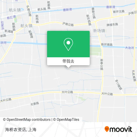 海桥农资店地图