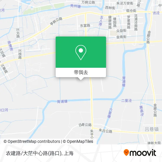 农建路/大茫中心路(路口)地图