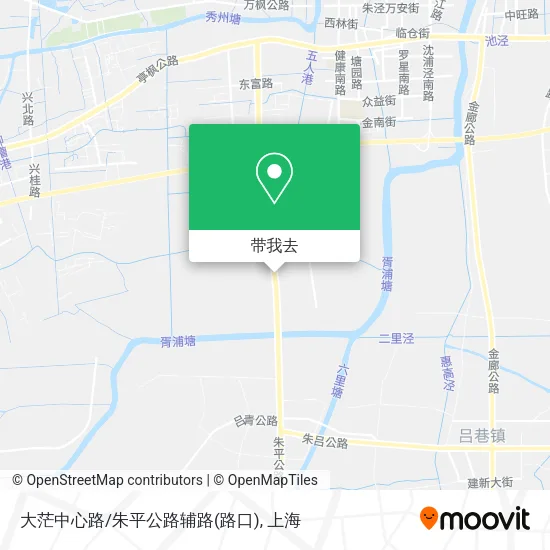 大茫中心路/朱平公路辅路(路口)地图