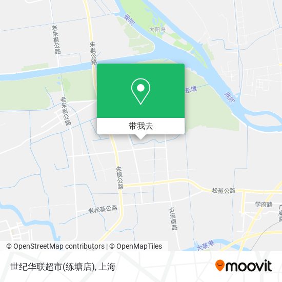 世纪华联超市(练塘店)地图
