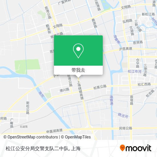 松江公安分局交警支队二中队地图