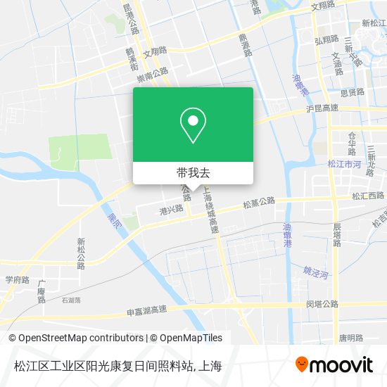 松江区工业区阳光康复日间照料站地图