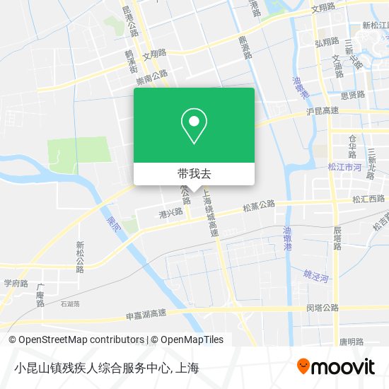 小昆山镇残疾人综合服务中心地图