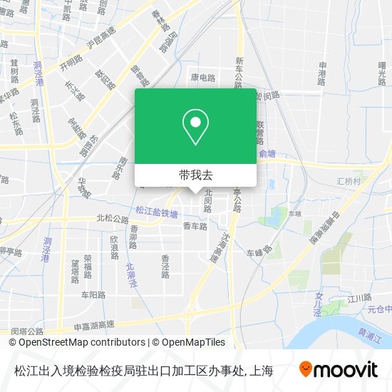 松江出入境检验检疫局驻出口加工区办事处地图