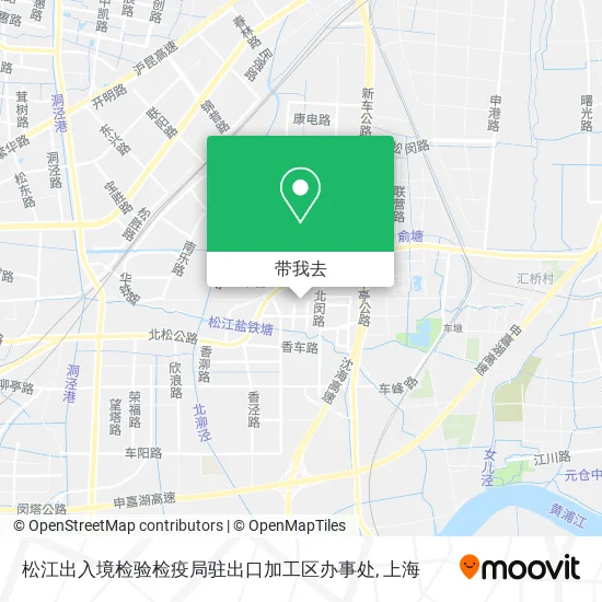 松江出入境检验检疫局驻出口加工区办事处地图