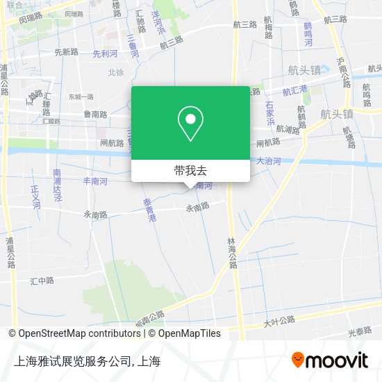 上海雅试展览服务公司地图