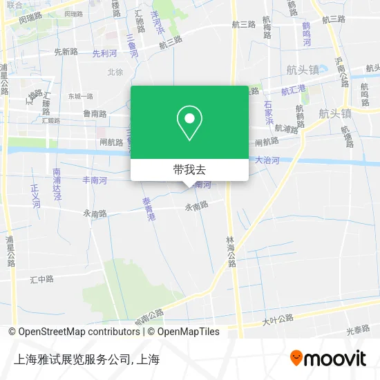 上海雅试展览服务公司地图