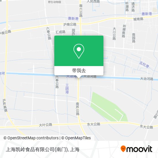 上海凯岭食品有限公司(南门)地图