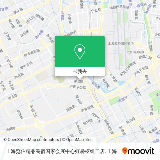 上海览信精品民宿国家会展中心虹桥枢纽二店地图