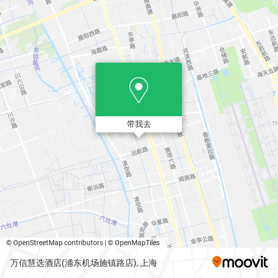 万信慧选酒店(浦东机场施镇路店)地图