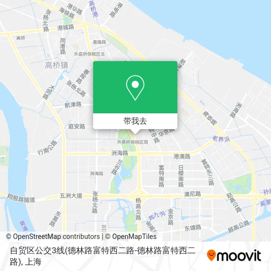自贸区公交3线(德林路富特西二路-德林路富特西二路)地图