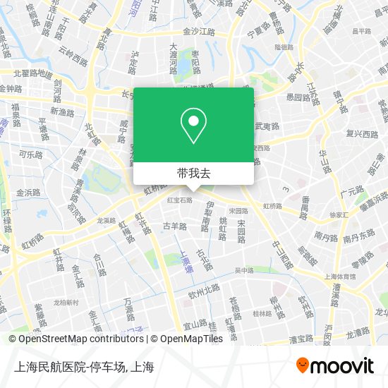 上海民航医院-停车场地图