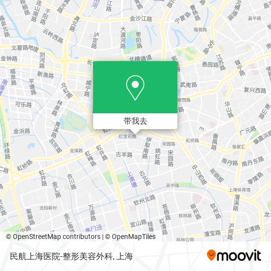 民航上海医院-整形美容外科地图