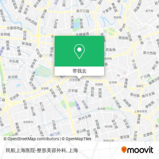 民航上海医院-整形美容外科地图