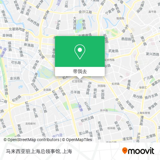 马来西亚驻上海总领事馆地图