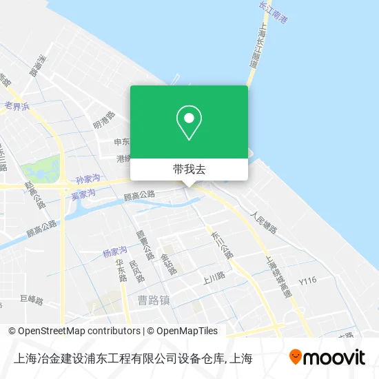 上海冶金建设浦东工程有限公司设备仓库地图