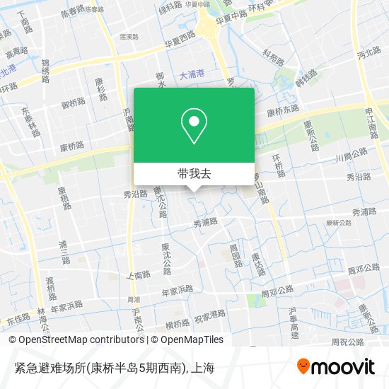 紧急避难场所(康桥半岛5期西南)地图