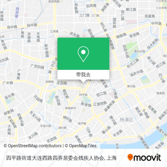 四平路街道大连西路四弄居委会残疾人协会地图