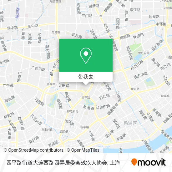 四平路街道大连西路四弄居委会残疾人协会地图
