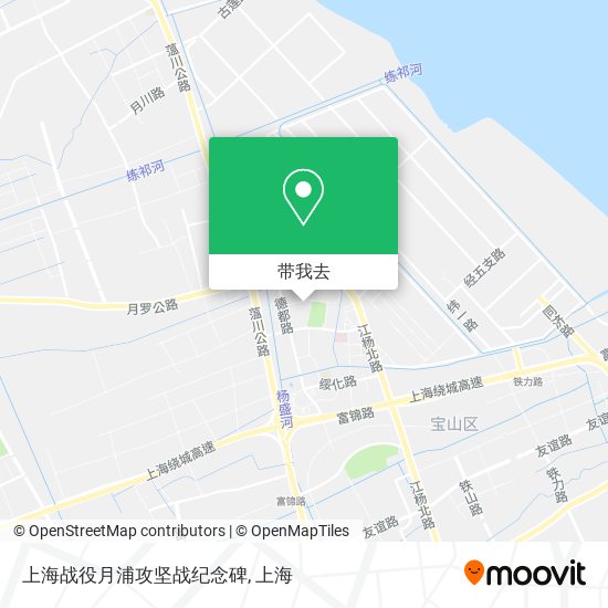 上海战役月浦攻坚战纪念碑地图