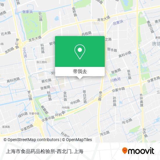 上海市食品药品检验所-西北门地图