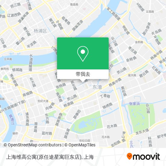 上海维高公寓(原任途星寓巨东店)地图