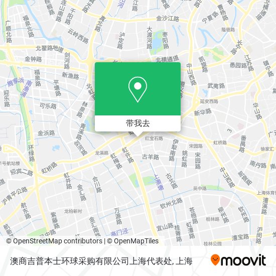 澳商吉普本士环球采购有限公司上海代表处地图