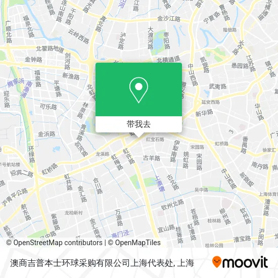 澳商吉普本士环球采购有限公司上海代表处地图
