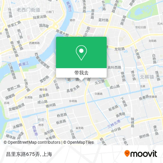 昌里东路675弄地图
