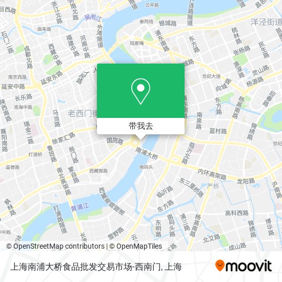 上海南浦大桥食品批发交易市场-西南门地图
