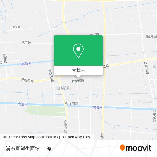 浦东唐鲜生面馆地图