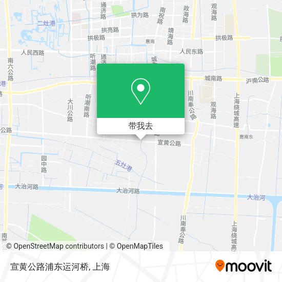 宣黄公路浦东运河桥地图