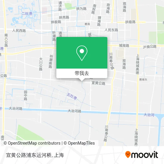 宣黄公路浦东运河桥地图