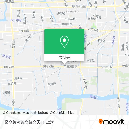 富永路与盐仓路交叉口地图