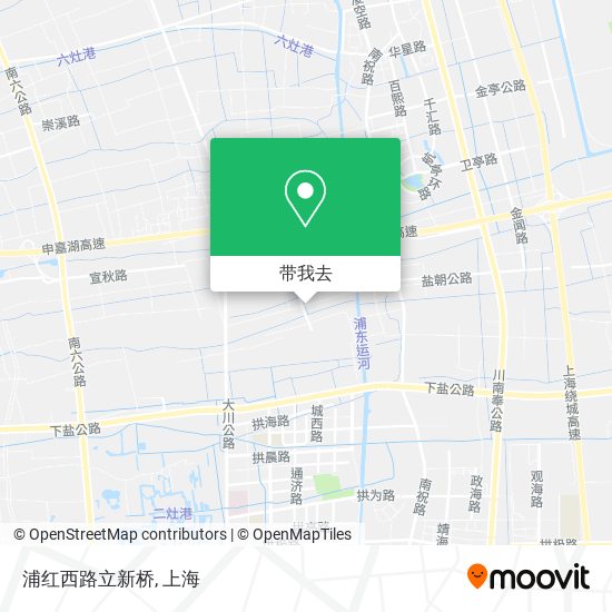 浦红西路立新桥地图