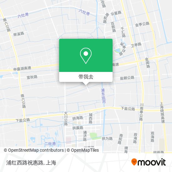浦红西路祝惠路地图