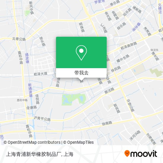 上海青浦新华橡胶制品厂地图