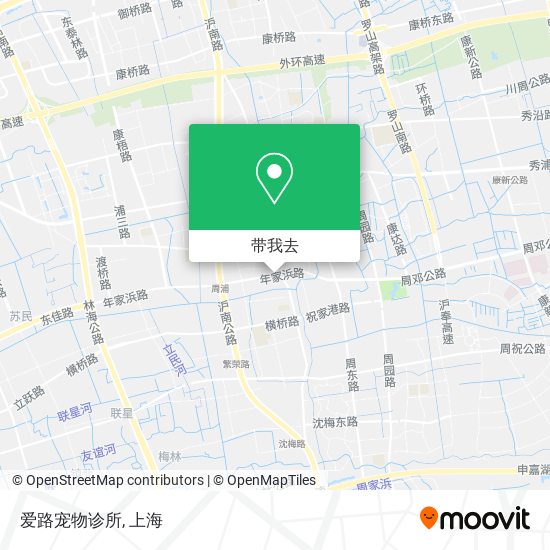 爱路宠物诊所地图