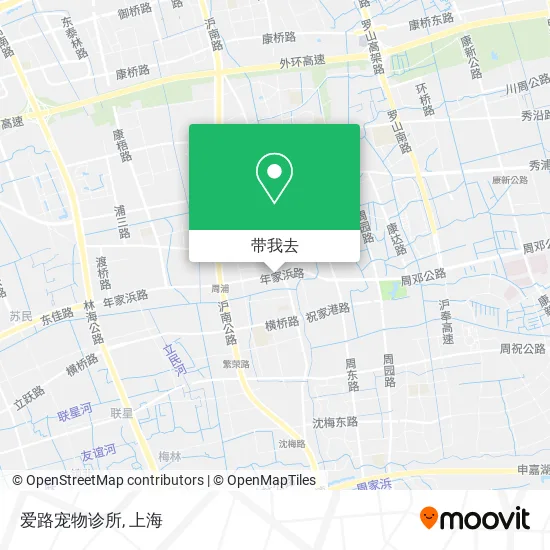 爱路宠物诊所地图