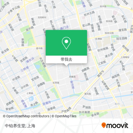 中铂养生堂地图