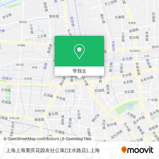 上海上海寰庆花园友社公寓(汶水路店)地图