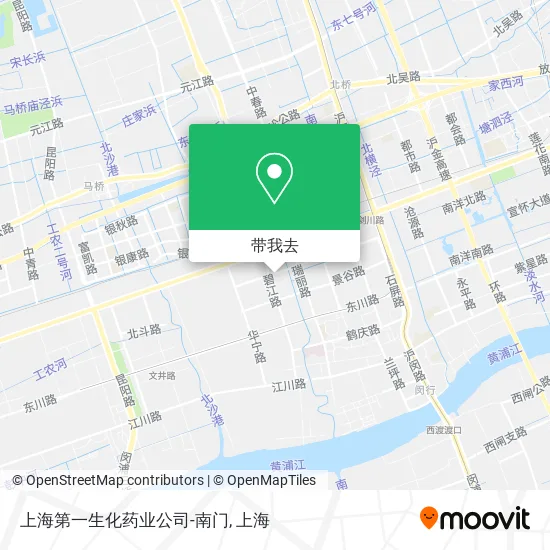 上海第一生化药业公司-南门地图
